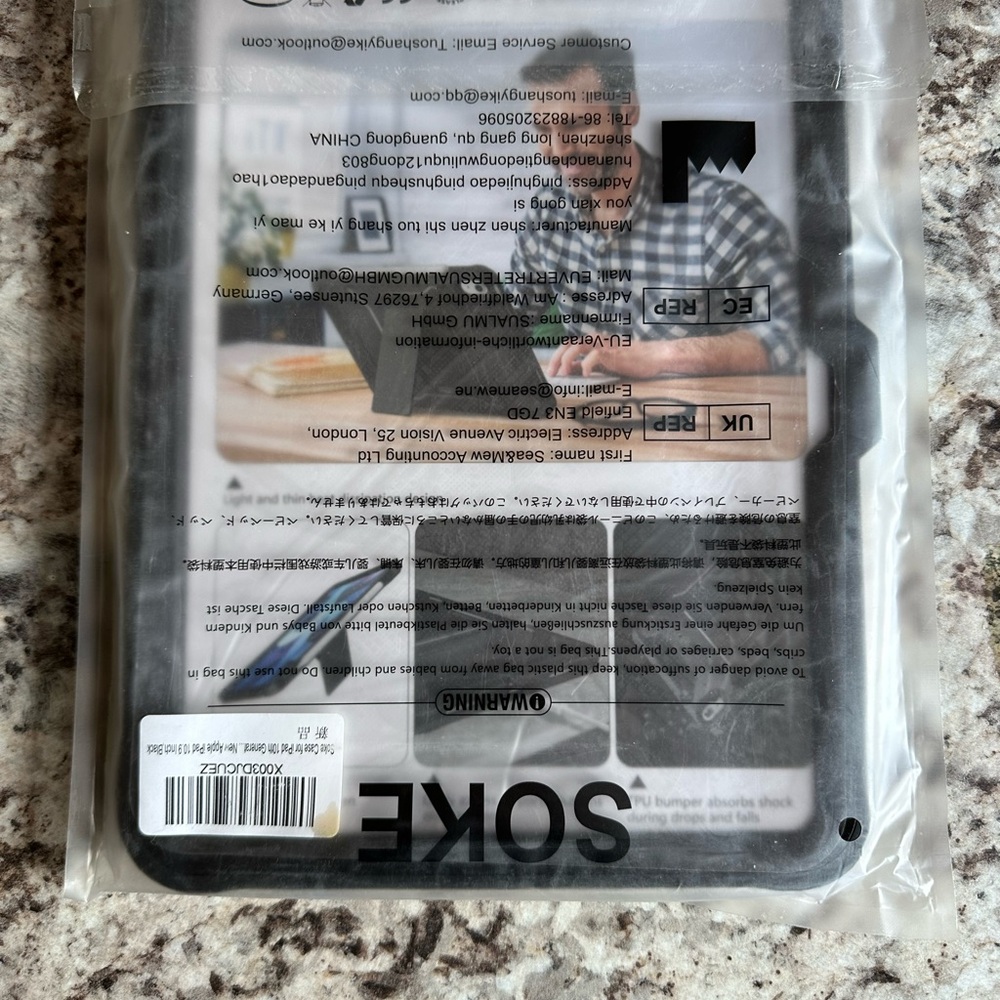 Waterproof iPad 10th Gen Case - Black